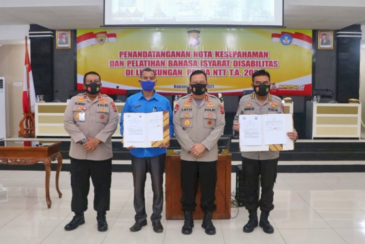 Akomodir Kebutuhan Pelayanan Difabel, Kapolda NTT Buka Pelatihan Bahasa Isyarat Bagi Anggota Polda NTT