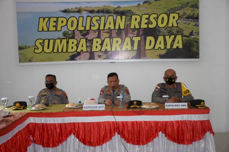 Tatap Muka Kapolda NTT dengan Personel Polres Sumba Barat Daya