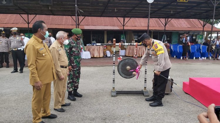 Serentak Resmikan Kampung Tangguh Nusantara, Kapolres Sumba Barat : Polri Selalu Mendukung Upaya Dalam Menghadapi Pandemi Covid-19