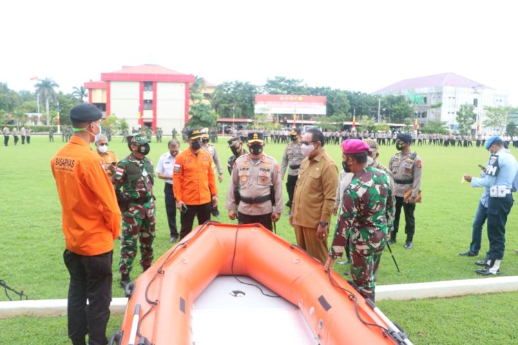 Antisipasi Bencana Alam dan Karhutla, Polda NTT Gelar Apel Pasukan Gabungan Kesiapsiagaan