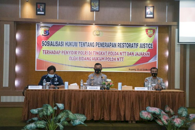 Bidang Hukum Polda NTT Gelar Sosialisasi Penerapan Restoratif Justice Kepada Penyidik Polri