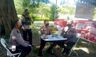 Pastikan Sehat dan Siap Melaksanakan Tugas, Tim Urkes Polres Sikka Gelar Pemeriksaan Kesehatan Bagi Anggota