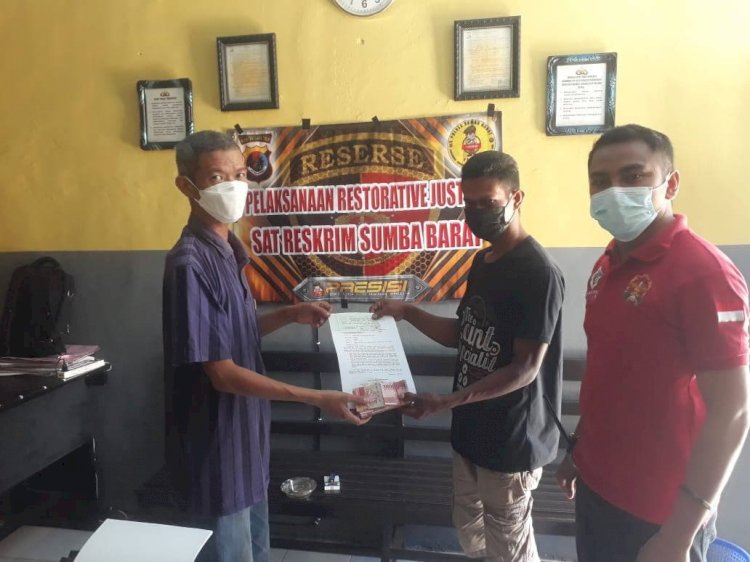 Damaikan 2 Pihak Bertikai, Kapolres Sumba Barat Terapkan Restorative Justice