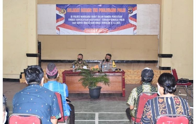 Puslitbang Polri Gelar Penelitian Tentang Tingkat Kepercayaan Masyarakat Terhadap Polri di Wilayah NTT