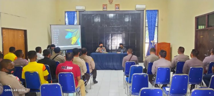 Supervisi di Polres Lembata, Setum Polda NTT Sosialisasi Peraturan Kapolri Nomor 7 Tahun 2017