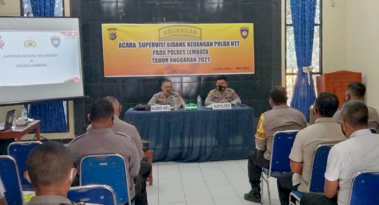 Tim Bidkeu Polda NTT Menggelar Supervisi di Polres Lembata