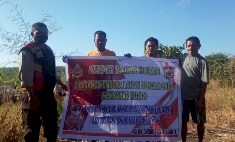 Bhabinkamtibmas Wailolong : Jaga Kelestarian Hutan