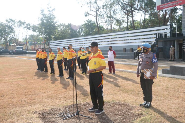 Pimpin Apel Pagi Terakhir, Irwasda Polda NTT Mohon Pamit