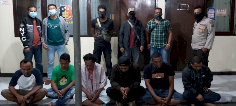 Operasi Penertiban Premanisme, Polres Sikka-Polda NTT Berhasil Mengamankan Enam Terduga Pelaku Premanisme  di Kota Maumere