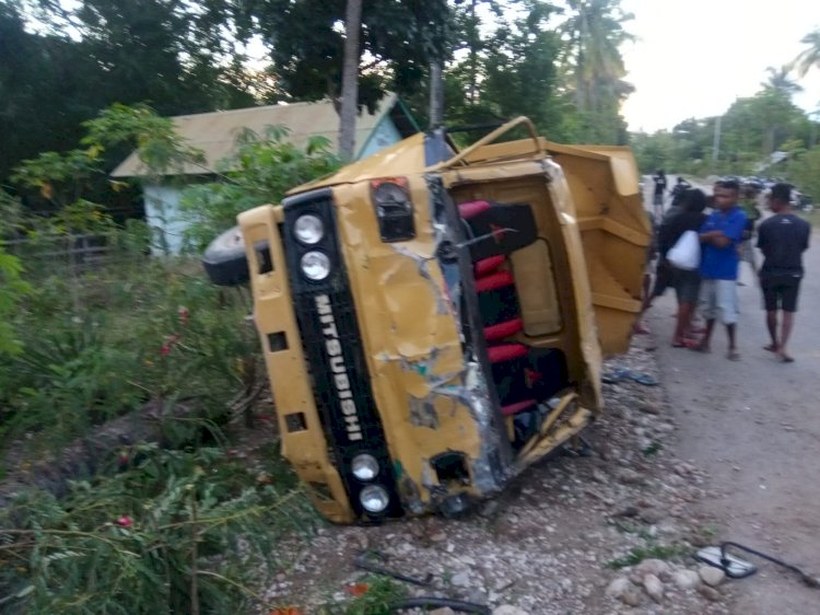 Laka Lantas di Wilkum TTS, Kabidhumas Polda NTT: Pengemudi Dump Truk Sudah Diamankan