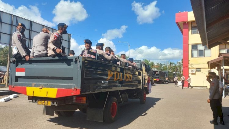 172 Personel Polda NTT BKO PSU Sabu Raijua Diberangkatkan Hari ini