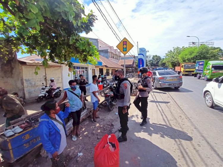 Beri Rasa Aman, Ditsamapta Polda NTT Gencar Patroli Antisipasi Premanisme dan Tekan Covid 19