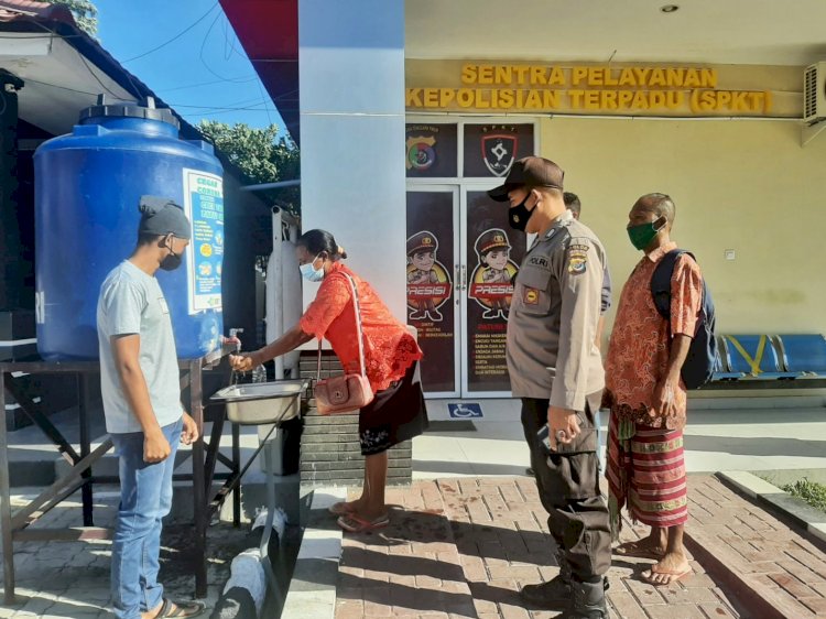 Cegah Penyebaran Covid-19, SPKT Polda NTT Terapkan Protokol Kesehatan Secara Ketat