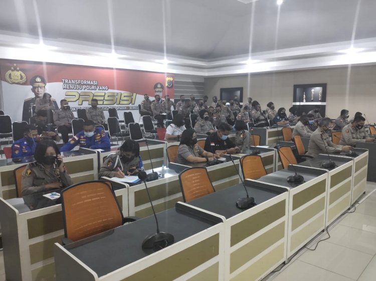 Dukung Program Vaksinasi, 50 Personel Vaksinator Polda NTT Mengikuti Pelatihan Secara Virtual