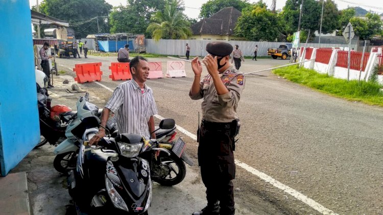 Lewat Patroli Dialogis, Sat Sabhara Polres Ende Ajak Masyarakat Lebih Disiplin Terapkan Protokol Kesehatan