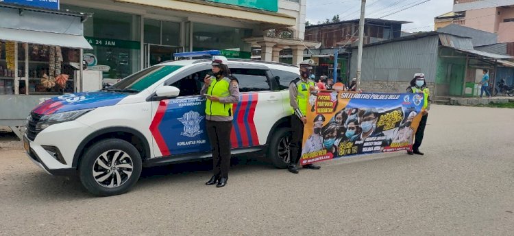 Penling di Wilayah Ini, Sat Lantas Polres Belu Imbau Warga Taati Prokes dan Tertib Berlalu Lintas