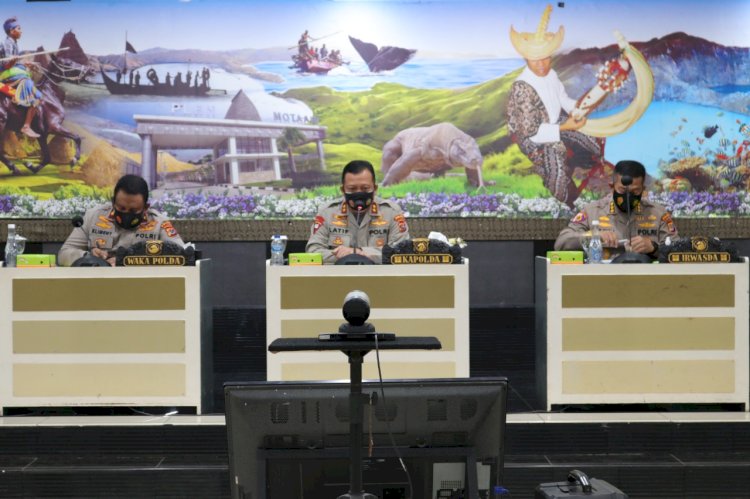 Pimpin Anev Bulanan, Kapolda NTT Minta Polres Jajaran Antisipasi Kenaikan Kasus Covid-19