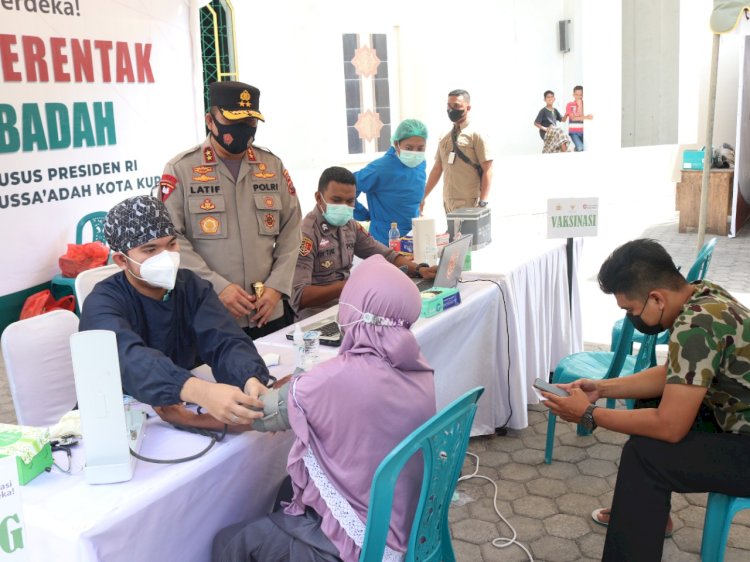 Kapolda NTT Apresiasi Pelaksanaan Kegiatan Vaksinasi Merdeka di Tiga Polres Jajaran