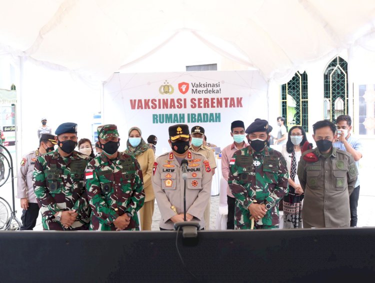 Vaksinasi Merdeka, Kapolda NTT : Secara Total di NTT Ditargetkan Vaksin Serentak Sebanyak 8000 Dosis