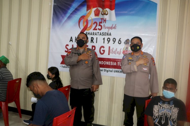 Wujud Pengabdian 25 Tahun Untuk Negeri,  Alumni AKABRI 96 Polda NTT Gelar Kegiatan Pelayanan Vaksinasi Untuk Masyarakat