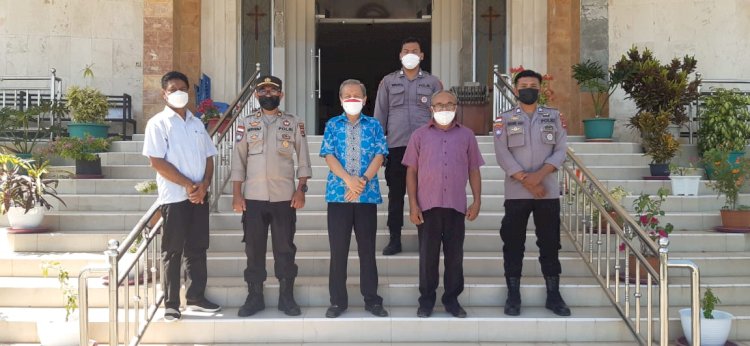 OPS Bina Waspada Ranakah 2021, Personel Ditbinmas Polda NTT Sambangi Tokoh Agama