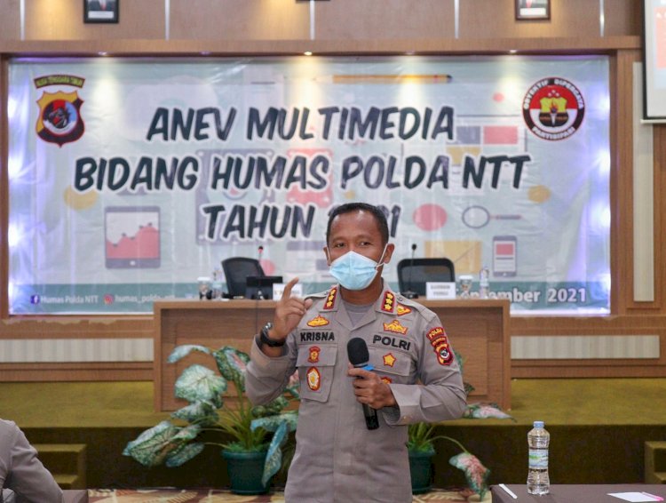 Buka Kegiatan Anev Bidang Humas, Kabidhumas Polda NTT Harap Insan Humas Tingkatkan Kemampuan Jaga Kamtibmas di Dunia Digital