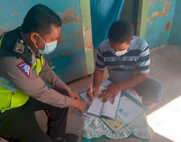 Permudah Layanan Kepada Masyarakat di Masa Pandemi Covid-19, Ditlantas Polda NTT Beri Layanan Delivery Service BPKB Gratis