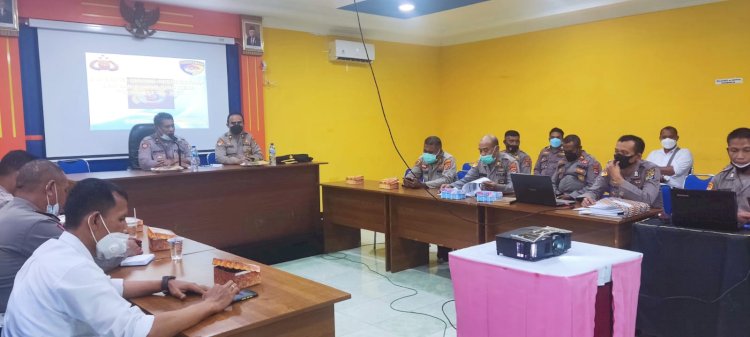 Birorena Polda NTT Gelar Supervisi Perencanaan Anggaran dan Capaian Realisasi T.A. 2021 di Polres Alor