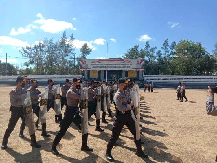 Asah Kemampuan Anggota, Ditsamapta Polda NTT Rutin Gelar Latihan Dalmas