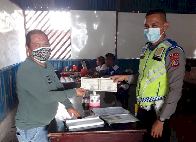 Tingkatkan Pelayanan Prima di Massa Pandemi, Ditlantas Polda NTT Terus Maksimalkan Layanan Jasa Pengantaran BPKB