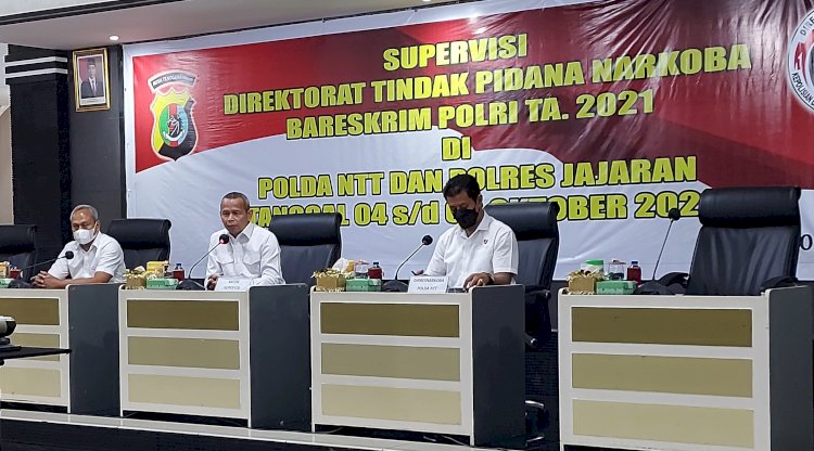 Tingkatkan Penanganan Tindak Pidana Narkoba, Dittipidnarkoba Bareskrim Polri Melakukan Supervisi TA 2021 di Polda NTT