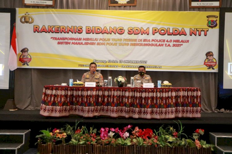 Buka Kegiatan Rakernis Bidang SDM, Irwasda Polda NTT: Optimalkan pembinaan Karir dan Rekam Jejak Personel