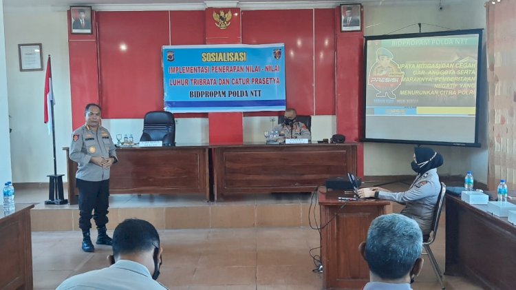 Kabidpropam Polda NTT Minta Anggota Polres Manggarai Untuk Selalu Disiplin dan Tidak Melanggar Hukum