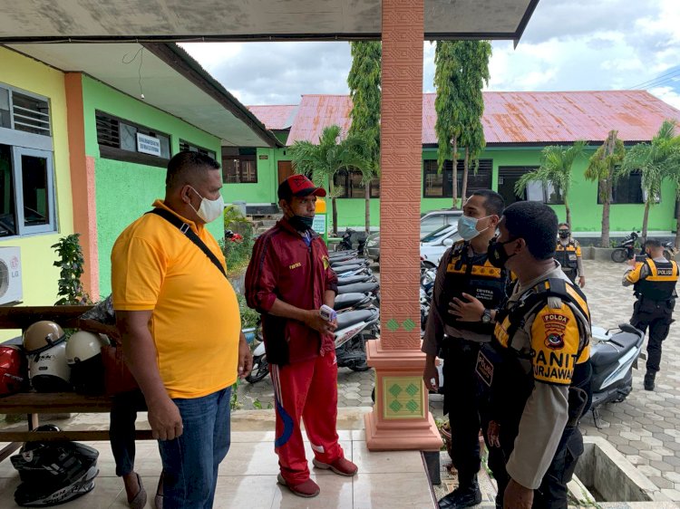 Patroli KRYD, Turjawali Ditsamapta Polda NTT Sampaikan Imbauan Prokes dan Kamtibmas