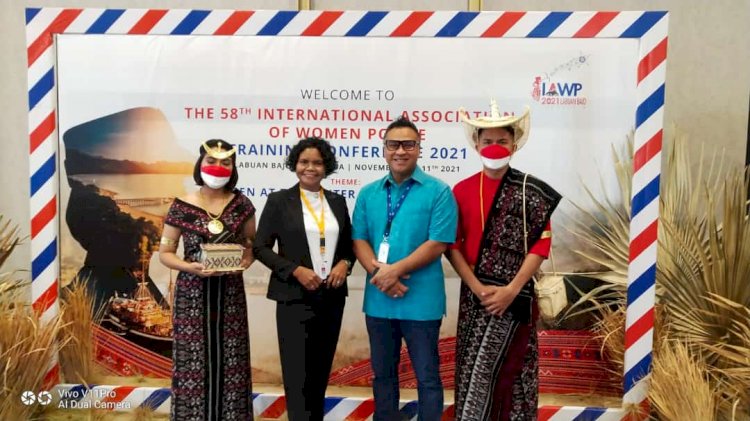 Bripka Veronica Kolidin Perwakilan Polda NTT di International Association Of Woman Police (IAWP) di Labuan Bajo