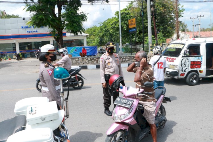 Ops Zebra Ranakah 2021, Petugas Beri Imbauan dan Teguran Humanis kepada Pelanggar Lalu Lintas