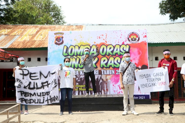 Peringati Hari Hak Asasi Manusia, Polda NTT Gelar Lomba Orasi Unjuk Rasa Tahun 2021