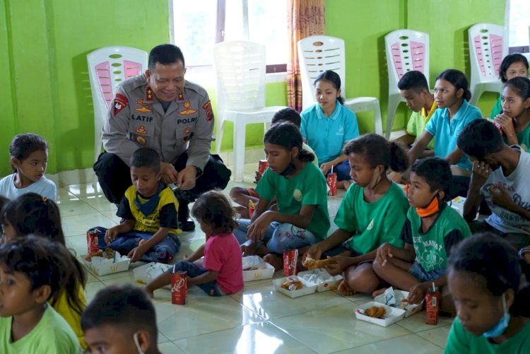 Semangat Natal, Kapolda NTT Berbagi Kasih Bersama Anak-Anak Panti Asuhan Generasi Pengubah