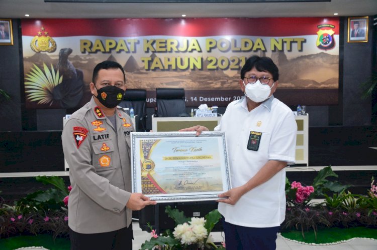 Gelar Raker Tahun 2021, Polda NTT Hadirkan Ketua Pengadilan Tinggi Kupang Sebagai Narasumber