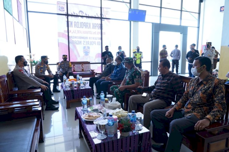 Tatap Muka dengan Forkopimda Kabupaten Ngada, Kapolda Berharap Adanya Terobosan dalam Percepatan Vaksinasi