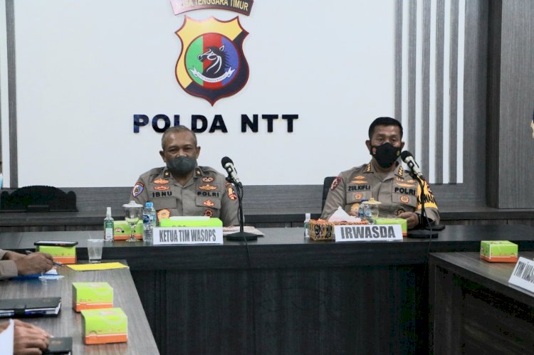 Cek Pelaksanaan Ops Lilin 2021, Tim Wasops Itwasum Polri Kunjungi Polda NTT