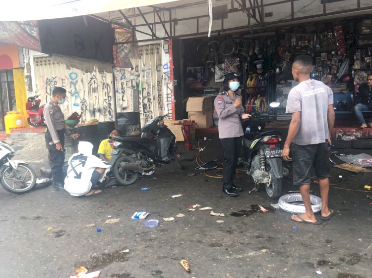 Sambangi Bengkel Motor, Anggota Ditbinmas Polda NTT Imbau Warga Untuk Tidak Gunakan Knalpot Recing