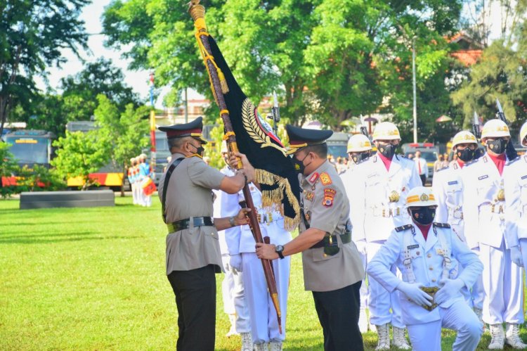 Upacara Penyerahan Pataka Polda NTT Catya Turangga Wira Sakti Tandai Pergantian Kapolda NTT