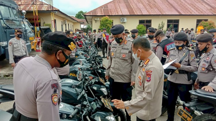 Pastikan Siap Digunakan, Dirsamapta Polda NTT Lakukan Pengecekan Ranmor Dinas