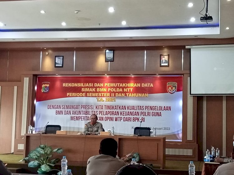 Karolog Polda NTT Buka Kegiatan Rekonsiliasi dan Pemuthakiran Data Simak BMN Polda NTT