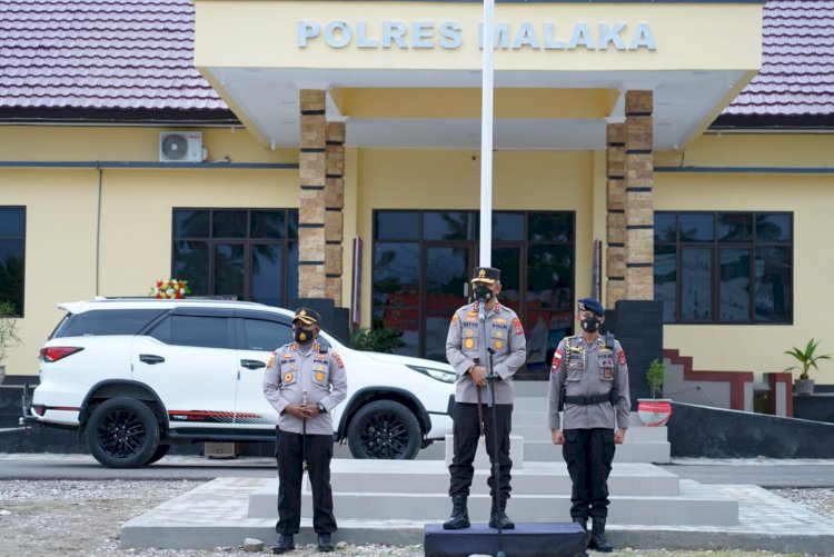 Kapolda NTT Minta Anggota Polres Malaka Untuk Tetap Semangat Dalam Melaksanakan Tugas