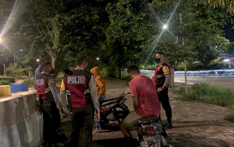 Cipta Kamtibmas Tetap Kondusif dan Cegah Penyebaran Covid-19,  Unit Turjawali Rutin Gelar Patroli