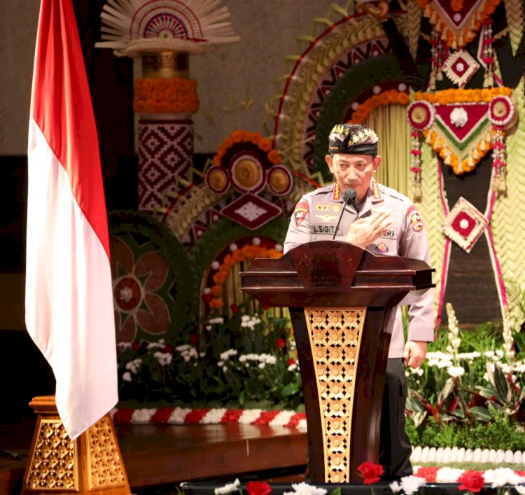 Jaga Kekayaan Desa Adat di Bali, Kapolri Kukuhkan Bankamda dan Sipandu Beradat 