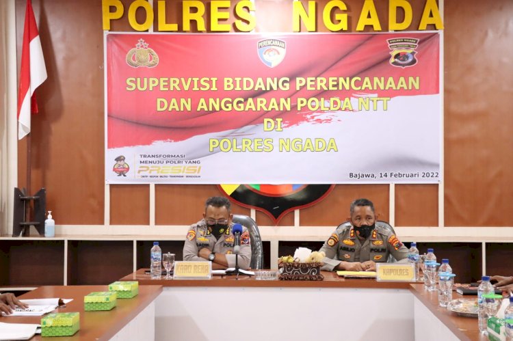 Birorena Polda NTT Gelar Supervisi Bidang Perencanaan dan Anggaran Polda NTT di Polres Ngada