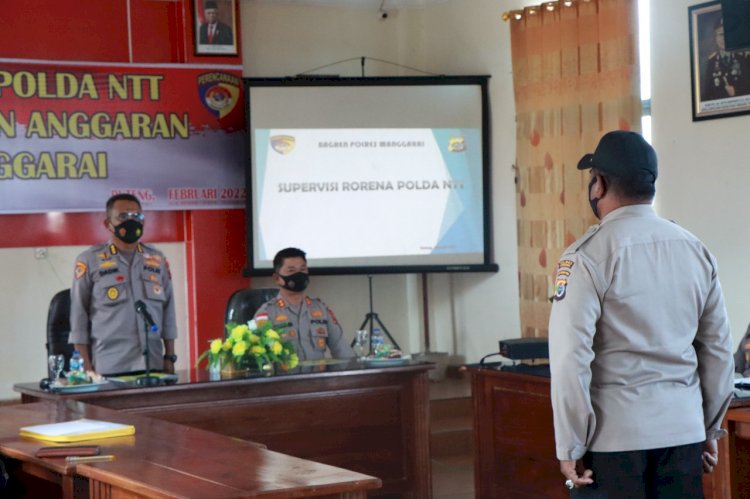 Monitoring dan Evaluasi Anggaran di Polres Manggarai, Karorena Polda NTT :Kita Harus Siap Jika Ada Refocusing Anggaran